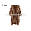 15JW0230 mulheres jaquard 100% cashmere pullover poncho wrap